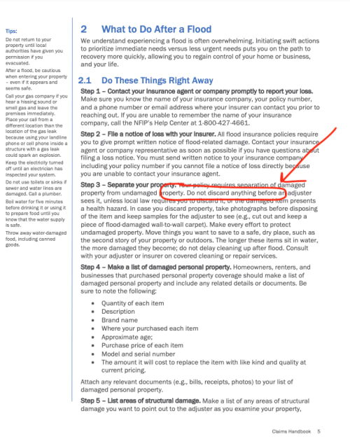 FEMA Flood Handbook Page